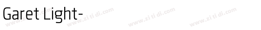 Garet Light字体转换